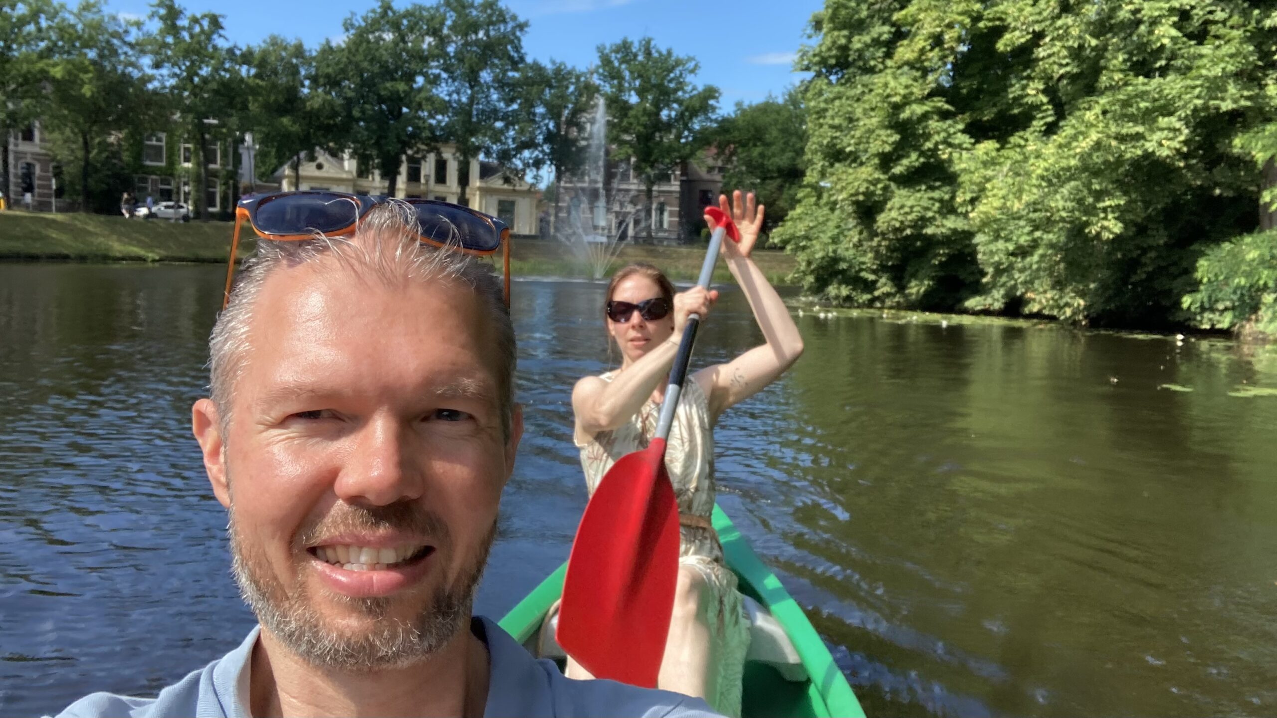 Canoeing in Zwolle Tyraps and Tape travelling the world together